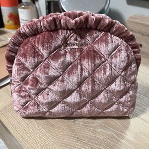 Kate spade velvet make up bag